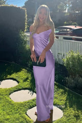 Off the Shoulder Aqua Sheath Maxi Dress with Open Back lck005