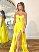 A-line Sweetheart Fuchsia Long Prom Dress Cheap Long Evening Dress LPK177|Selinadress