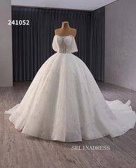 Luxury Haute Couture Wedding Dress Ball Gown Beaded Bridal Gowns 241052|Selinadress
