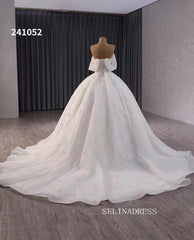 Luxury Haute Couture Wedding Dress Ball Gown Beaded Bridal Gowns 241052|Selinadress