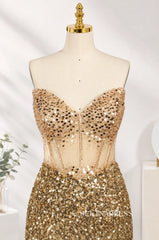 Strapless Sequin Corset Short Homecoming Dress Short Prom Dress TFB 5016|Selinadress