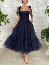 A-line Tea Length Prom Dresses Mirage Cherry Dress TUN001|Selinadress