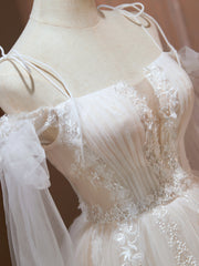 A-line Spaghetti Straps Beaded Homecoming Dress Short Graduation Dress Unique Formal Dress KTS014|Selinadress