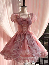 A-line Spaghetti Straps Pink Cute Short Prom Dress Elegant Homecoming Dresses #ANN005|Selinadress