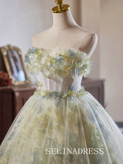 A-Line Strapless Tulle Homecoming Dress Cute Cocktail Dresses #GRK036|Selinadress