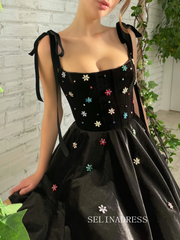 Black Homecoming Dress Short Prom Dress EWR416