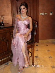 charming-sheath-column-sweetheart-pink-long-prom-dress-evening-dress-tkl718|Selinadress