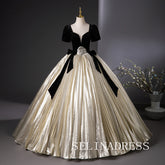 Chic Black Straps Ball Gown Prom Dress Elegant Princess Dress Evening Dress #ann203|Selinadress