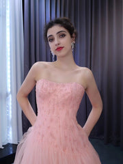 Chic Gorgeous Beaded Pink Gown Formal Gown Shiny Long Prom Dress Elegant Evening Dress #RSM222130|Selinadress