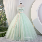 Chic Off-the shoulder Ball Gown Prom Dress Elegant Princess Dress Evening Dress #kop120|Selinadress