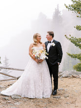 Chic Rustic Lace Wedding Dresses Embroidery White Bridal Dresses TK061|Selinadress