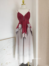 Chic Spaghetti Straps Short Prom Dress Burgundy Homecoming Backless Graduation Dresses KTS035|Selinadress