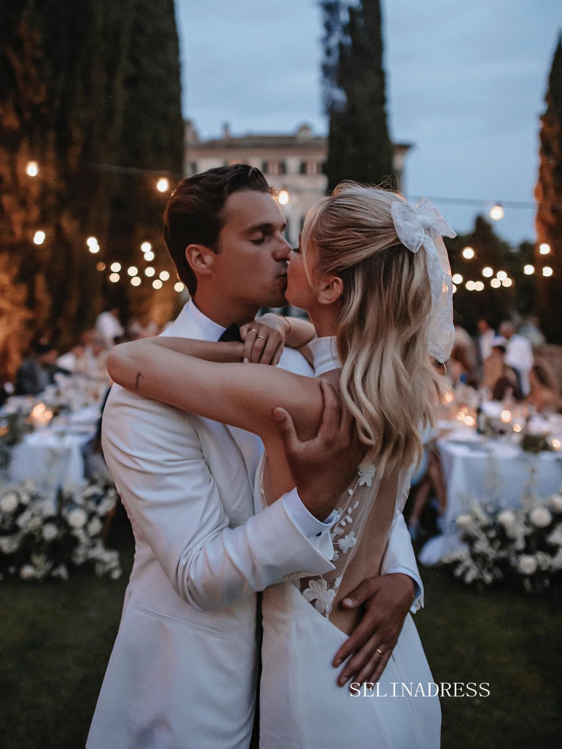 High Neck Meramid Cheap Wedding Dresses Backless Bidal Gowns LKO004|Selinadress