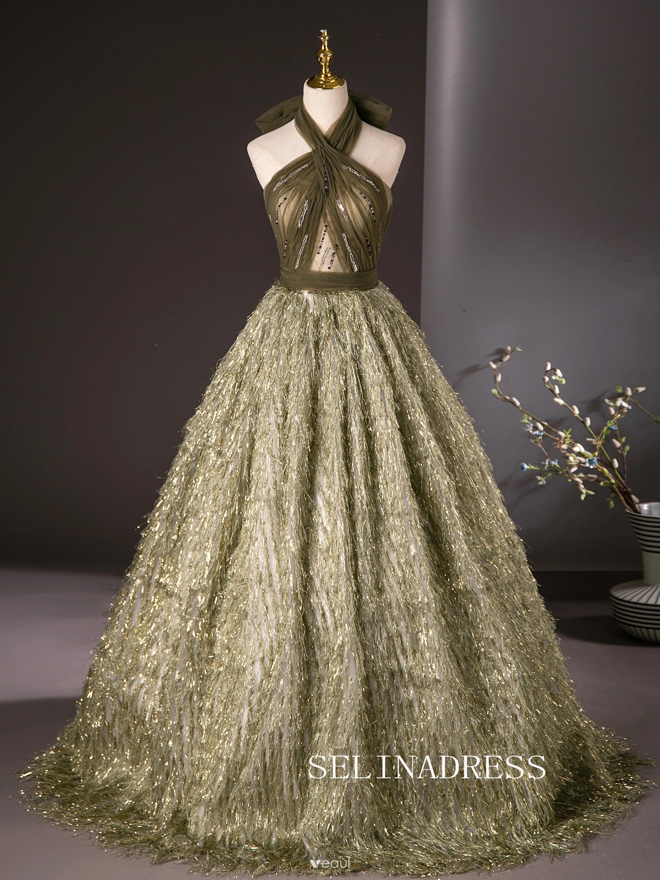 Sweetheart Ball Gown Princess Long Prom Dresses Gold Formal Gowns Evening Dress SED025 SELINADRESS Sweetheart Ball Gown Princess Long Prom Dresses Gold Formal Gowns Evening Dress SED025 SELINADRESS