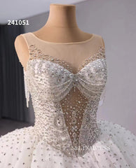 Luxury Haute Couture Wedding Dress Ball Gown Beaded Bridal Gowns 241051|Selinadress