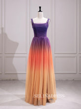 Multi-Colors Split Prom Dresses Princess Square Neckline Ball Gown Formal Dresses TKL2102|Selinadress