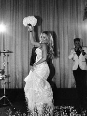 Rustic Lace Wedding Dresses Gorgeous Long Sleeve Bridal Gown SEA057|Selinadress