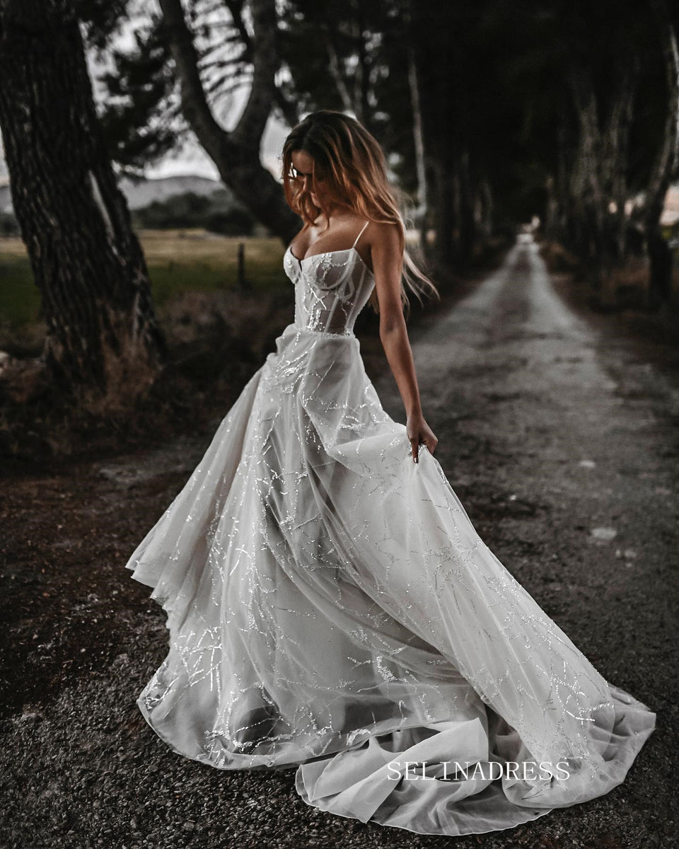 boho wedding dress Ellora Size:40.5 ANGEL FOREVER LORETTA ICE STAFF
