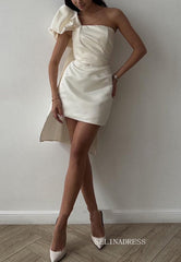 Sheath/Column One Shoulder Short Homecoming Dresses Hoco Dress #EWR568|Selinadress