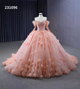Beautiful Flower Ball Gowns Off-the-shoulder Sweet 16 Ball Gown Quinceanera Dress 231096|Selinadress
