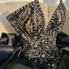 Strapless V neck Short Prom Dress Homecoming Dress With Rhinestone #TKL758|Selinadress