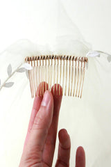 Charming Tulle With Leaf Ribbon Wedding Veils V33