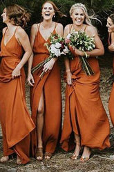 Customized Admirable Bridesmaid Dress Cheap Orange Bridesmaid Dresses BRK015|Selinadress