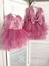 Gorgeous Lovely Pretty Wedding Little Girl Flower Girl Dresses With Sleeve GRS010|Selinadress