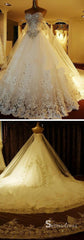 Luxury Wedding Dresses Rhinestone Sweep/Brush Train Sweetheart Bridal Gown SEW027|Selinadress