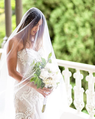 Gorgeous Mermaid Beading Lace Strapless Sweetheart Wedding Dresses SEW077