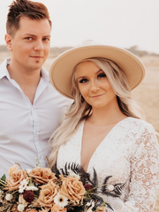 A-line Boho Lace Wedding Dresses Long Sleeve Rustic Wedding Gown Bridal Dress JKSS513|Selinadress