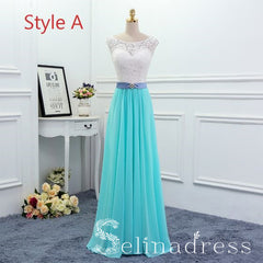 Affordable Jade Green Cheap Bridesmaid Dresses Pearl Sash Long Backless Wedding Party Dresses BRK004|Selinadress