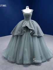 Ball Gown Scoop Neck Formal Dresses Wedding Dress Vintage Quinceanera Dresses RSM67381|Selinadress