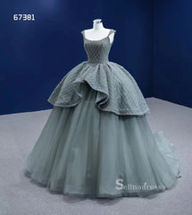 Ball Gown Scoop Neck Formal Dresses Wedding Dress Vintage Quinceanera Dresses RSM67381|Selinadress