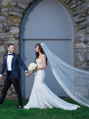 Chic Mermaid Straps Rustic Lace Wedding Gowns Boho Wedding Gowns MLS001|Selinadress