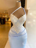 Chic Spaghetti Straps Mermaid Long Prom Dresses Satin Evening Dresses MLH1201|Selinadress