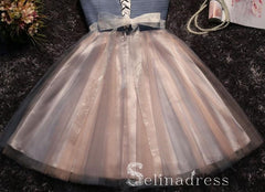 Chic Sweetheart Homecoming Dress Ruffles Bowknot Cheap Short Prom Dress HML011|Selinadress