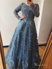 Copy of Mermaid Falbala Sleeve Feather Prom Dress luxury Dubai Evening Formal Gown SC035