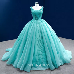 Elegant Blue Sleeveless Long Prom Gown Bridal Party Dresses Sequins Evening Dress For Women 222188|Selinadress