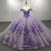 Elegant Off Shoulder Sweetheart Sequins Ball Gown Evening Dress For Women DY9976|Selinadress