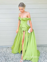 Long Prom Dresses A-line Off-the-shoulder Long Evening Dress Formal Dresses SSD002|Selinadress