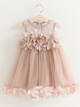 Lovely Pretty Cheap Unique Weding Little Girl Flower Girl Dresses GRS006|Selinadress