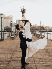 Mermaid Bateau Long Sleeve Boho Wedding Dresses Rustic Wedding Gown Bridal Dress JKSS510|Selinadress