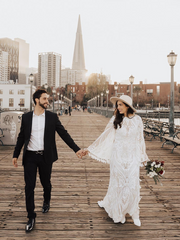 Mermaid Bateau Long Sleeve Boho Wedding Dresses Rustic Wedding Gown Bridal Dress JKSS510|Selinadress
