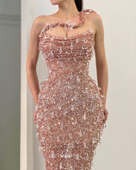 Mermaid Beaded African Prom Dress Sparkly Rhinestone Evening Gowns #POL112|Selinadress