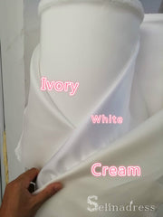 A-line Off-the-shoulder Lace Wedding Dresses With Sleeve Princess Wedding Dress SEW056|Selinadress