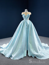 Selinadress Feature Ball Gown Luxury Sky Blue Prom Dress Evening Gowns DWH7200|Selinadress