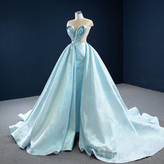 Selinadress Feature Ball Gown Luxury Sky Blue Prom Dress Evening Gowns DWH7200|Selinadress