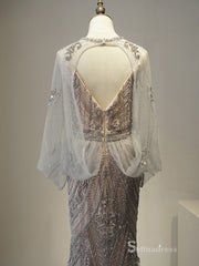 Selinadress New Style Mermiad Luxury V neck Prom Dress Formal Evening Gowns SC053