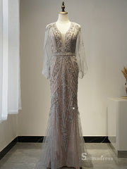 Selinadress New Style Mermiad Luxury V neck Prom Dress Formal Evening Gowns SC053